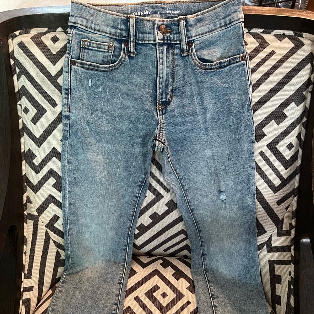Old Navy Straight Built-in Flex size 8 kids - like new.  Denim.